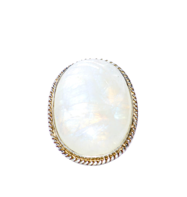 Lunar Oval Rope Ring