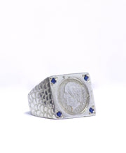 Blue Stones Pesos Ring