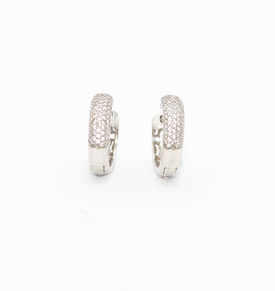 Cubic Pave-Set Hoops