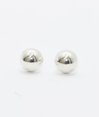 Small Round Silver Studs