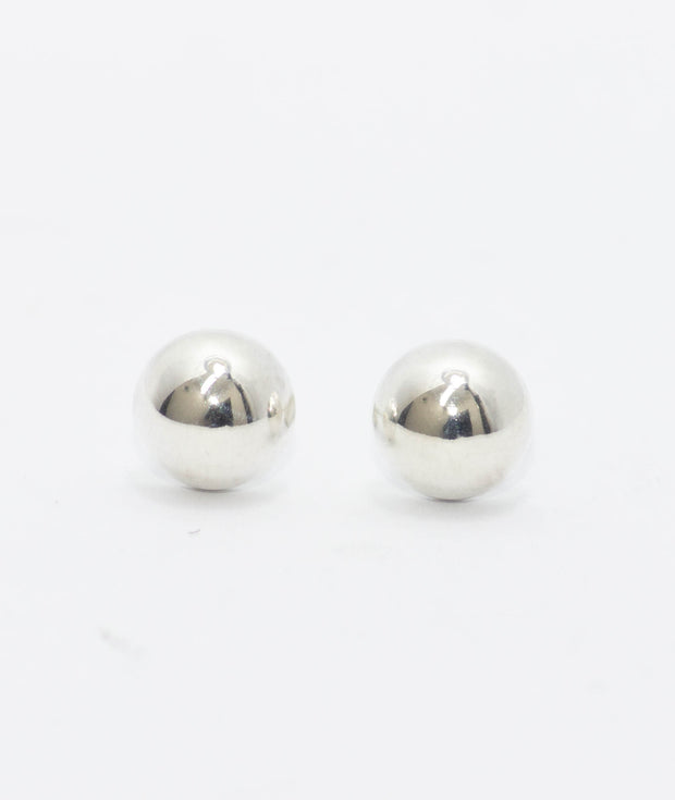 Small Round Silver Studs