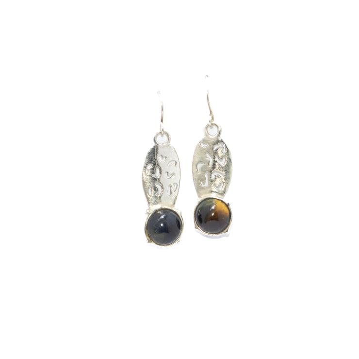 Tiger's Eye Drop Earrings