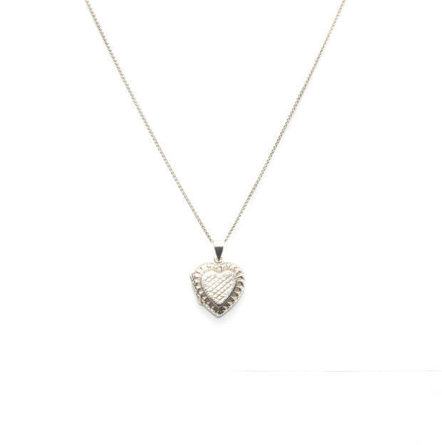Heart locket necklace