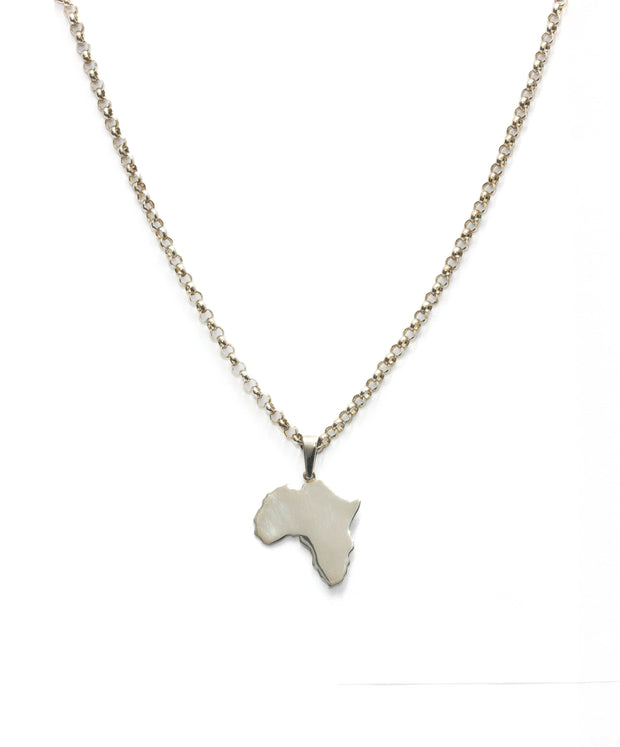 Africa Map necklace