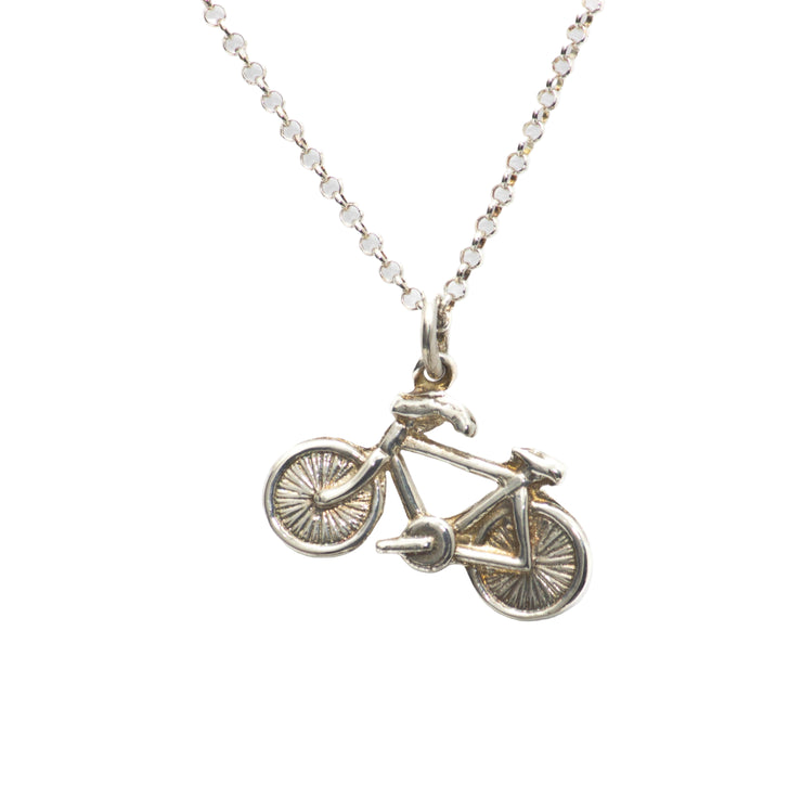 Bicycle pendant necklace