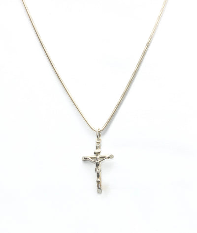 Rounded Cross Crucifix Necklace