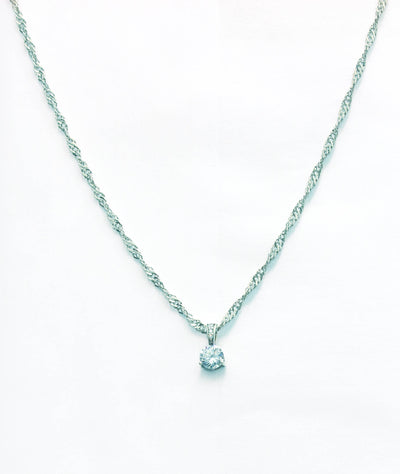 Round Cut Cubic Necklace