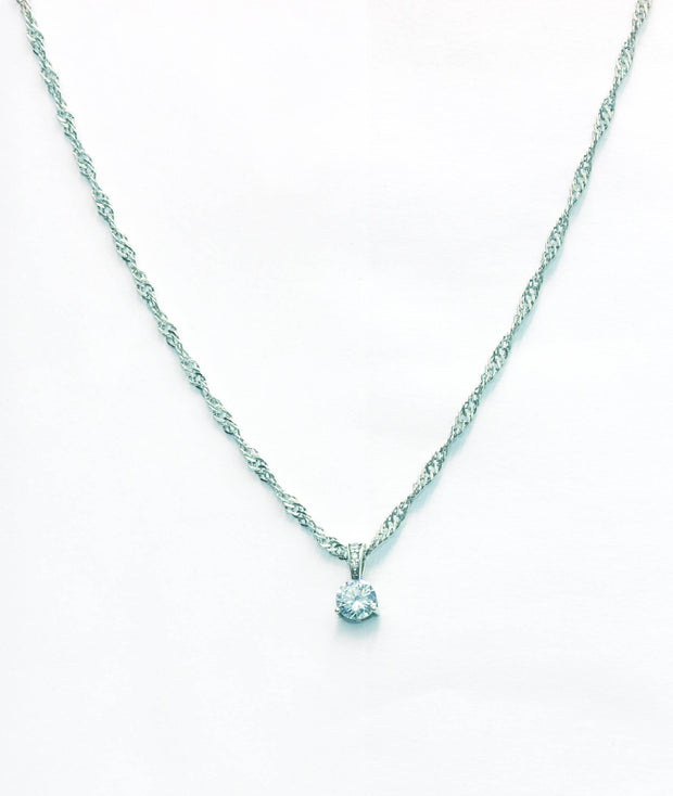 Round Cut Cubic Necklace
