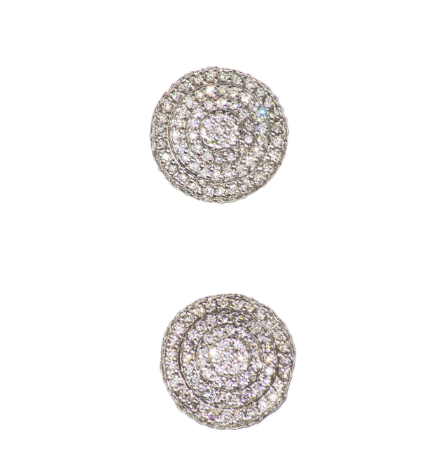 10mm Round Diamond Earrings