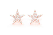 Star earrings ~0.40ctw