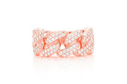 Iced Cuban ring ~0.85ctw