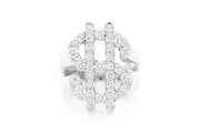 Dollars sign ring ~1.75ctw
