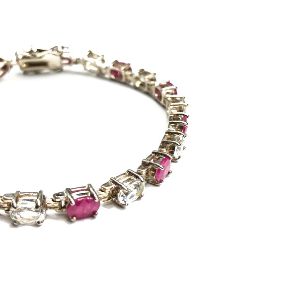 Red & White stones bracelet