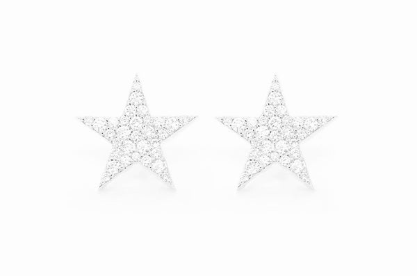 Star earrings ~0.40ctw