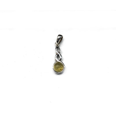 Yellow stone pendant
