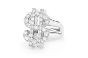 Dollars sign ring ~1.75ctw