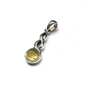 Yellow stone pendant
