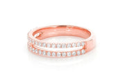 2 bands ring 0.25ctw