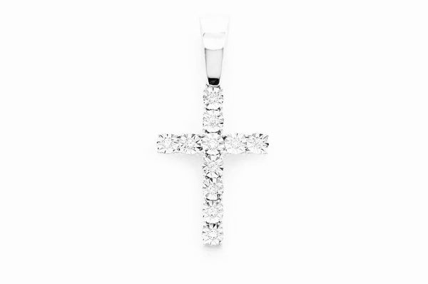 Cross pendant #2 ~0.15ctw