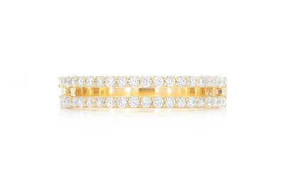 2 bands ring 0.25ctw