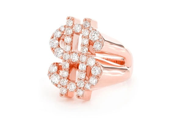 Dollars sign ring ~1.75ctw