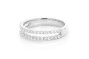 2 bands ring 0.25ctw