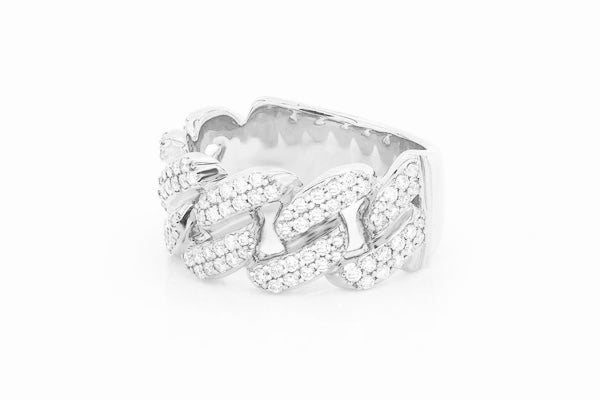 Iced Cuban ring ~0.85ctw