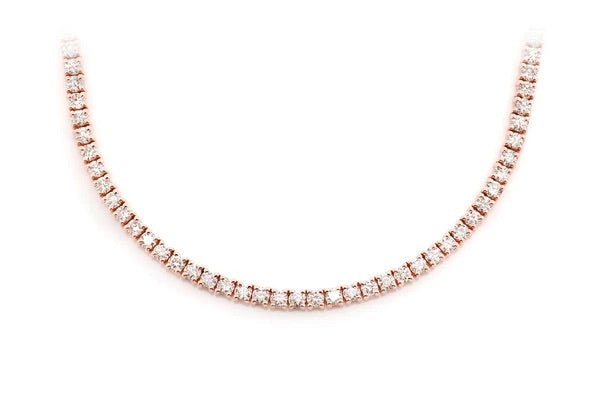 Tennis necklace 4pt 8.75ctw