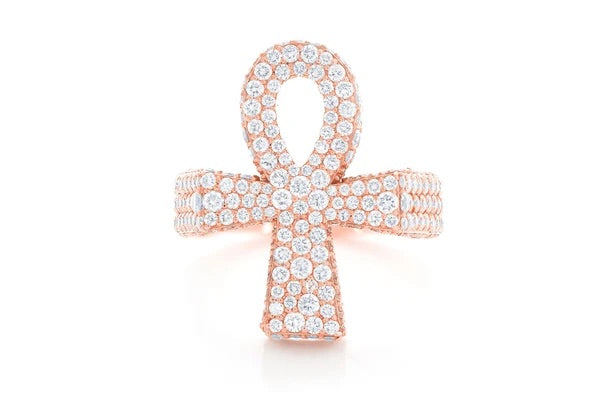 Ankh ring ~0.40ctw