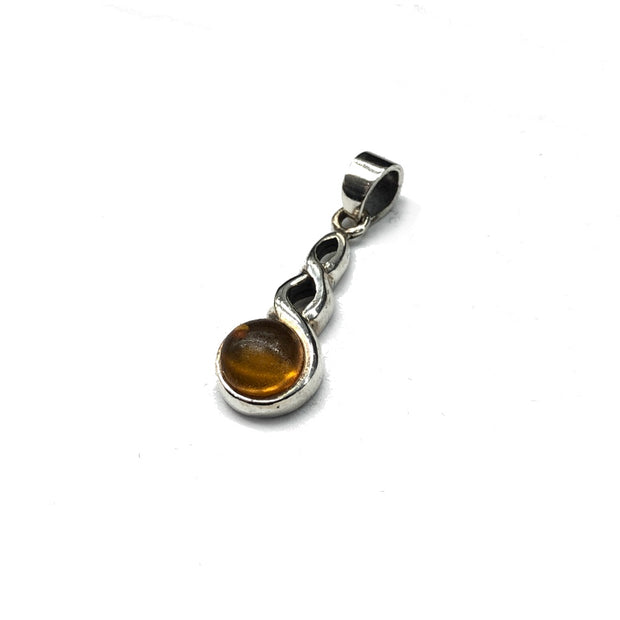 Orange stone pendant