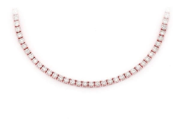 Tennis necklace 6pt 10.50ctw