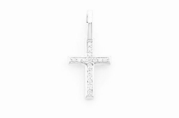 Cross pendant #1 ~0.05ctw