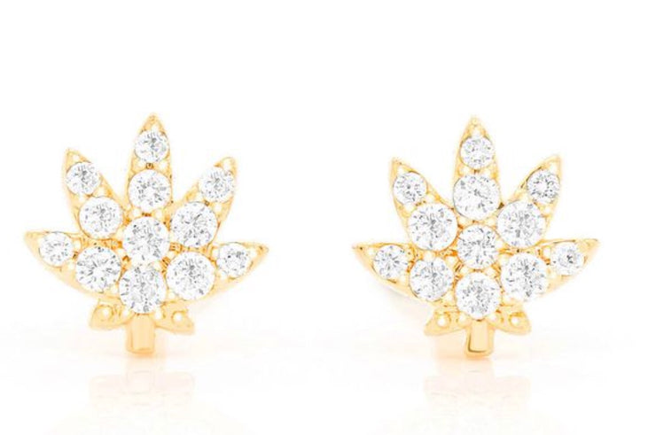 Diamonds Leaf earring