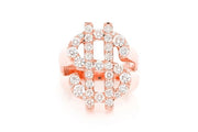 Dollars sign ring ~1.75ctw