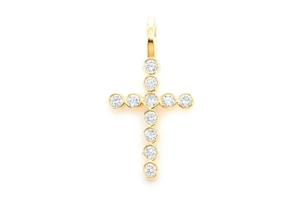 Cross pendant #3 ~0.35ctw