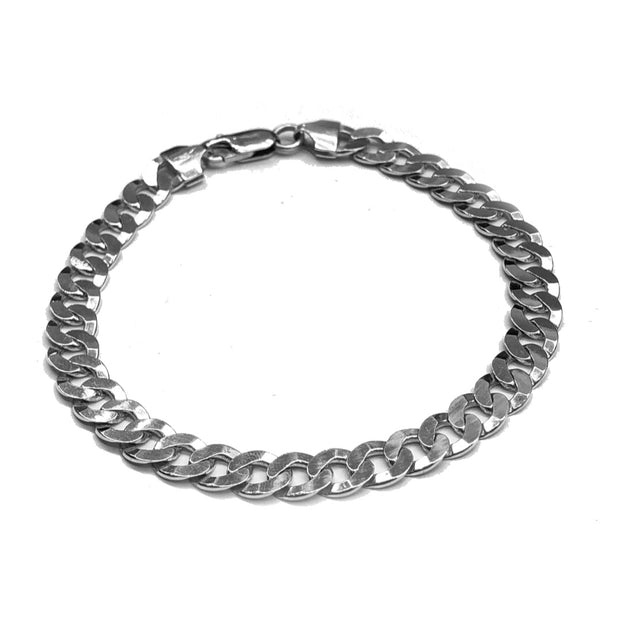 7mm over curb Links bracelet (flat)