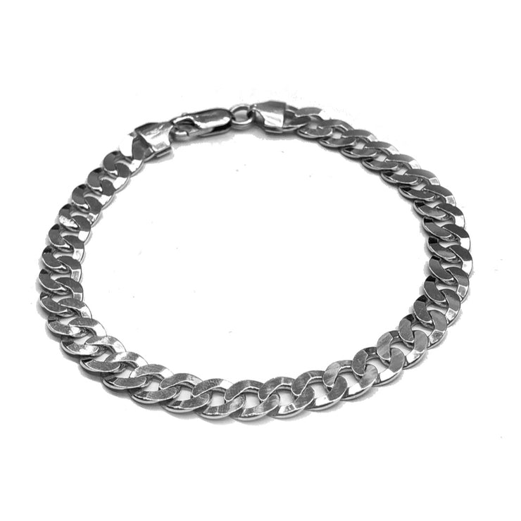 7mm over curb Links bracelet (flat)