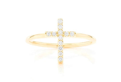 Cross ring ~0.10ctw
