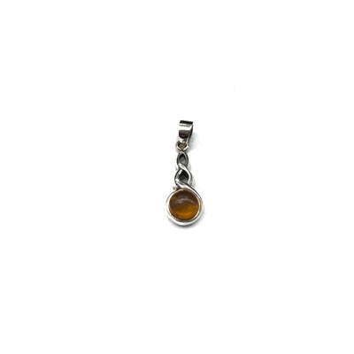 Orange stone pendant