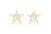 Star earrings ~0.40ctw
