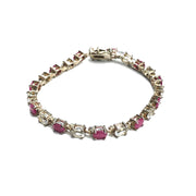Red & White stones bracelet