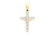 Cross pendant #2 ~0.15ctw