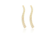 Long dangling earrings ~0.90ctw