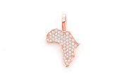 Africa pendant ~0.25ctw