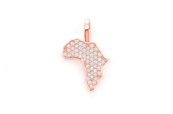 Africa pendant ~0.25ctw