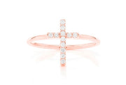 Cross ring ~0.10ctw