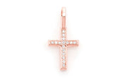 Cross pendant #1 ~0.05ctw