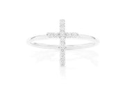Cross ring ~0.10ctw