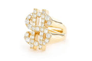 Dollars sign ring ~1.75ctw