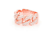 Iced Cuban ring ~0.85ctw